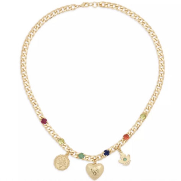 Disney D23 2022 Tiana Princess And The Frog Gold NECKLACE Color Me Courtney NEW - Picture 3 of 4